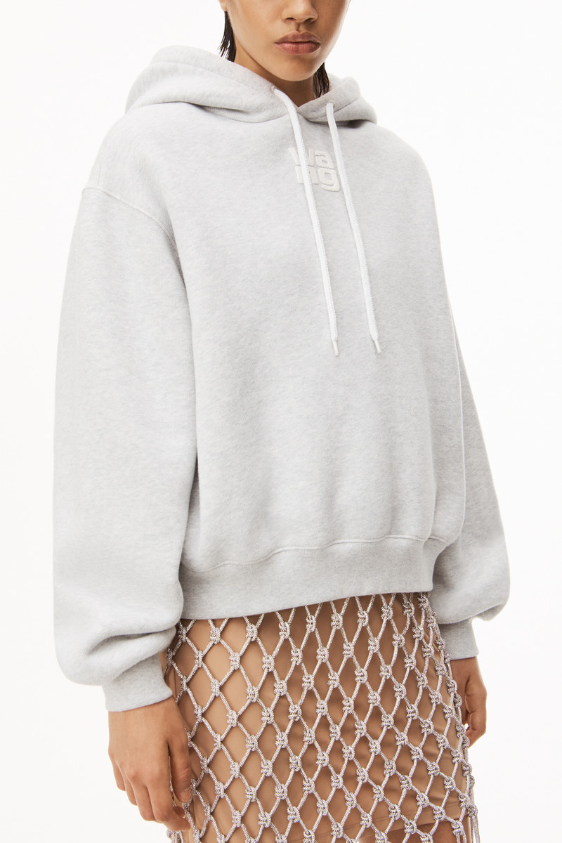 PUFF LOGO HOODIE IN STRUCTURED TERRY 3