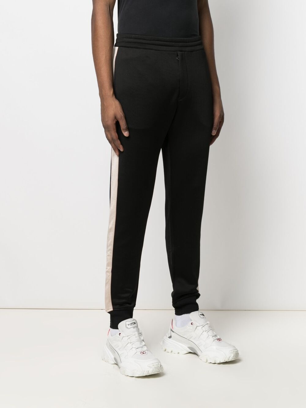 side stripe track pants - 3