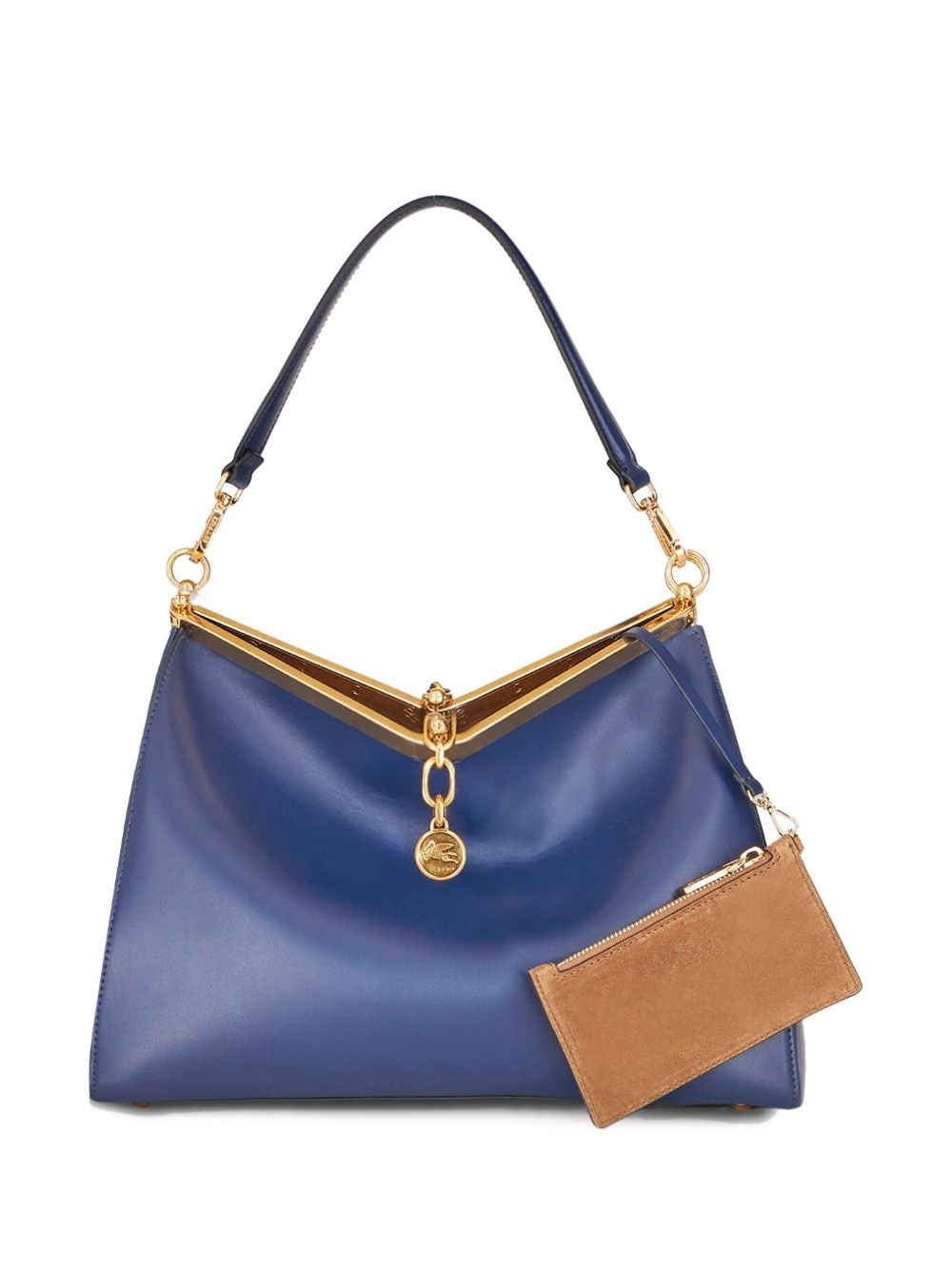 medium Vela leather shoulder bag - 6
