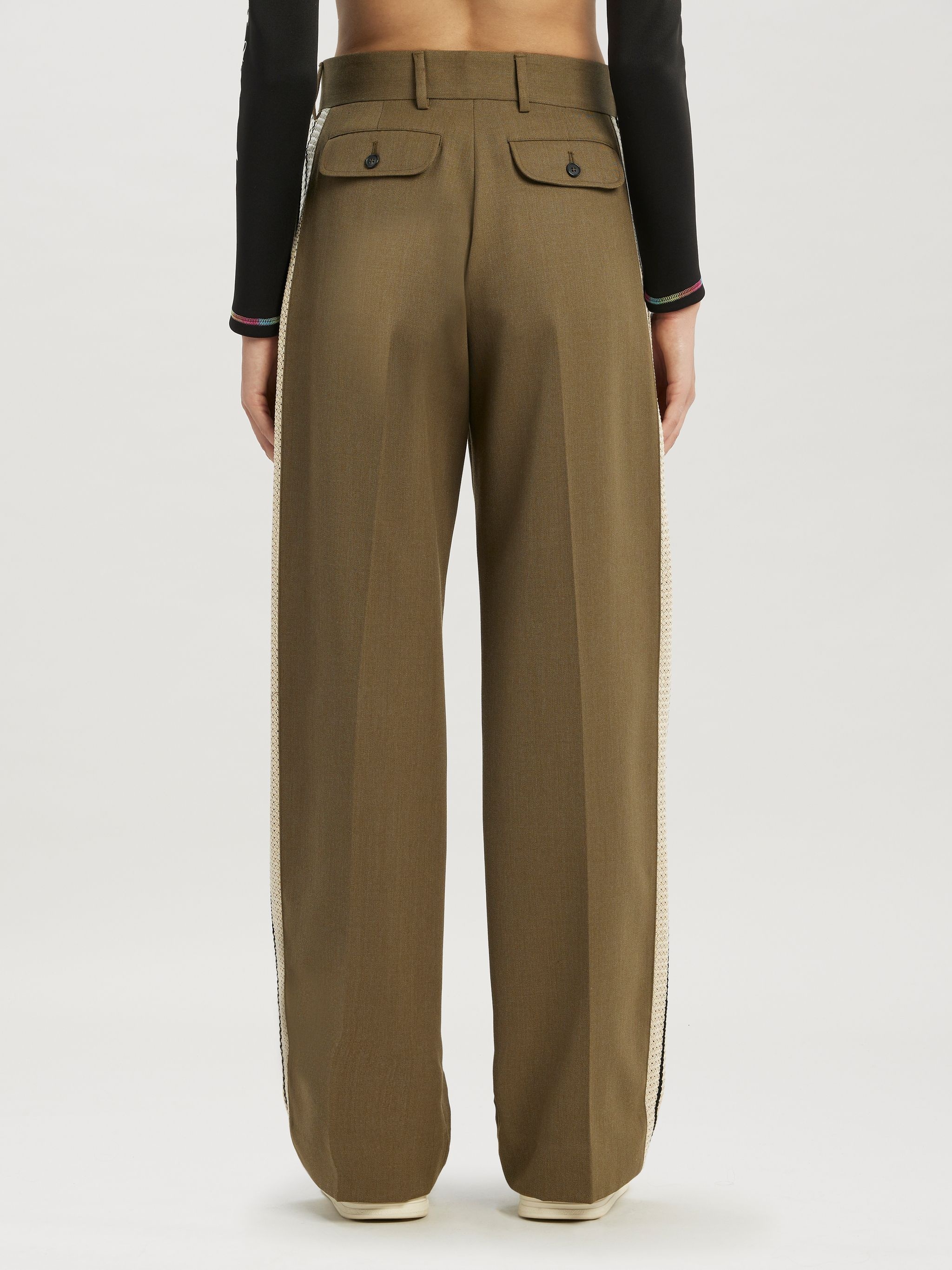 Military Knit Tape Suit Pants - 5
