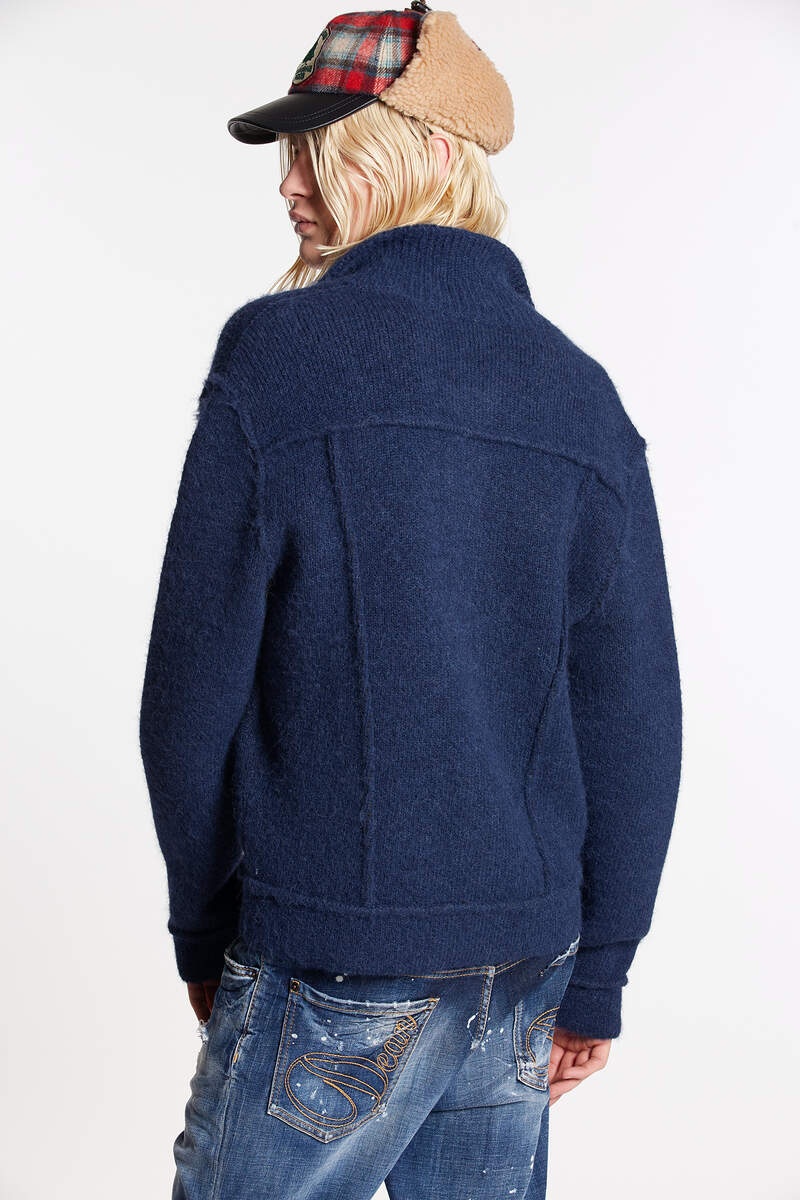 ALPACA JEAN JACKET KNIT - 2