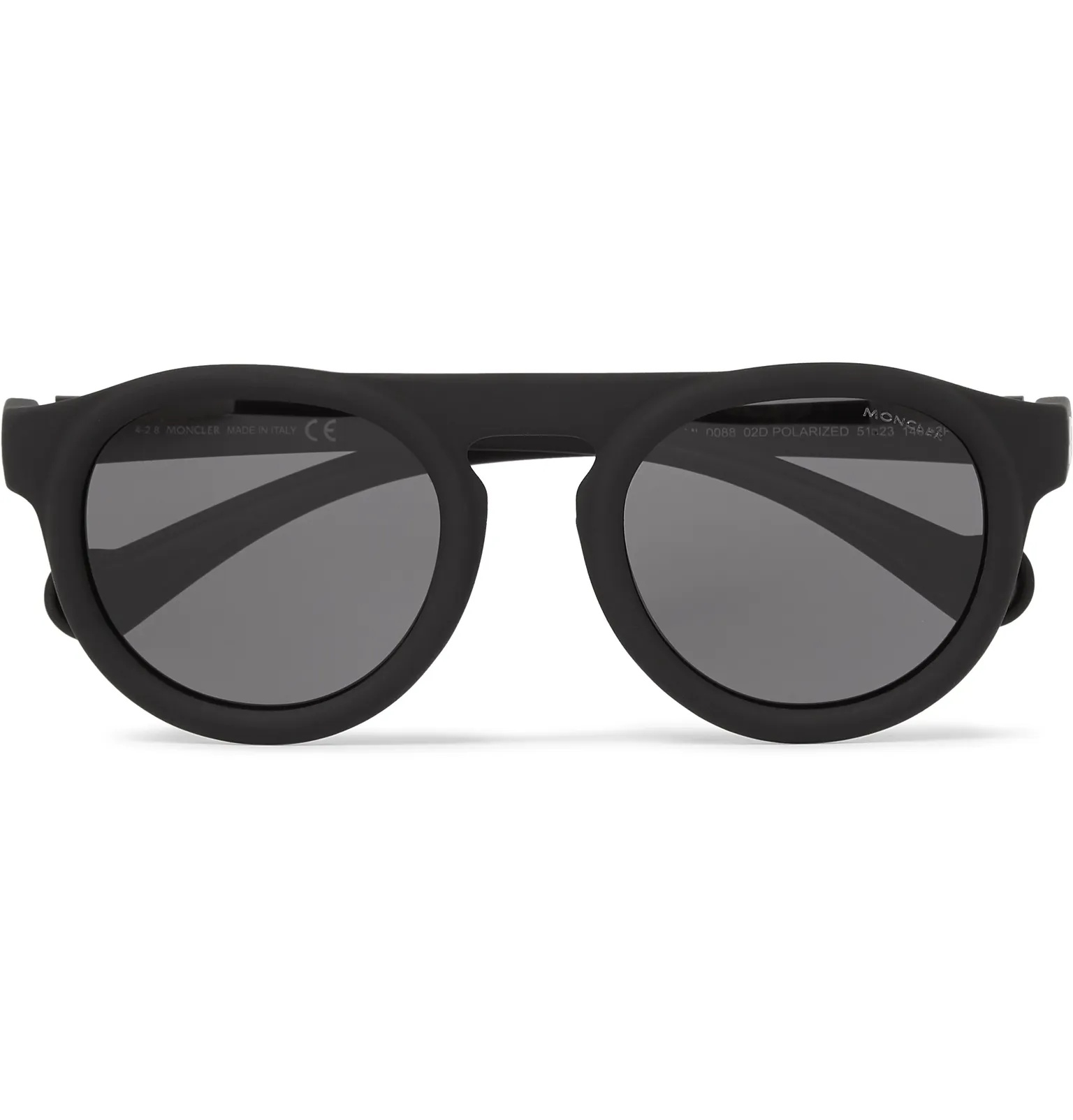 Round-Frame Acetate Polarised Sunglasses - 1