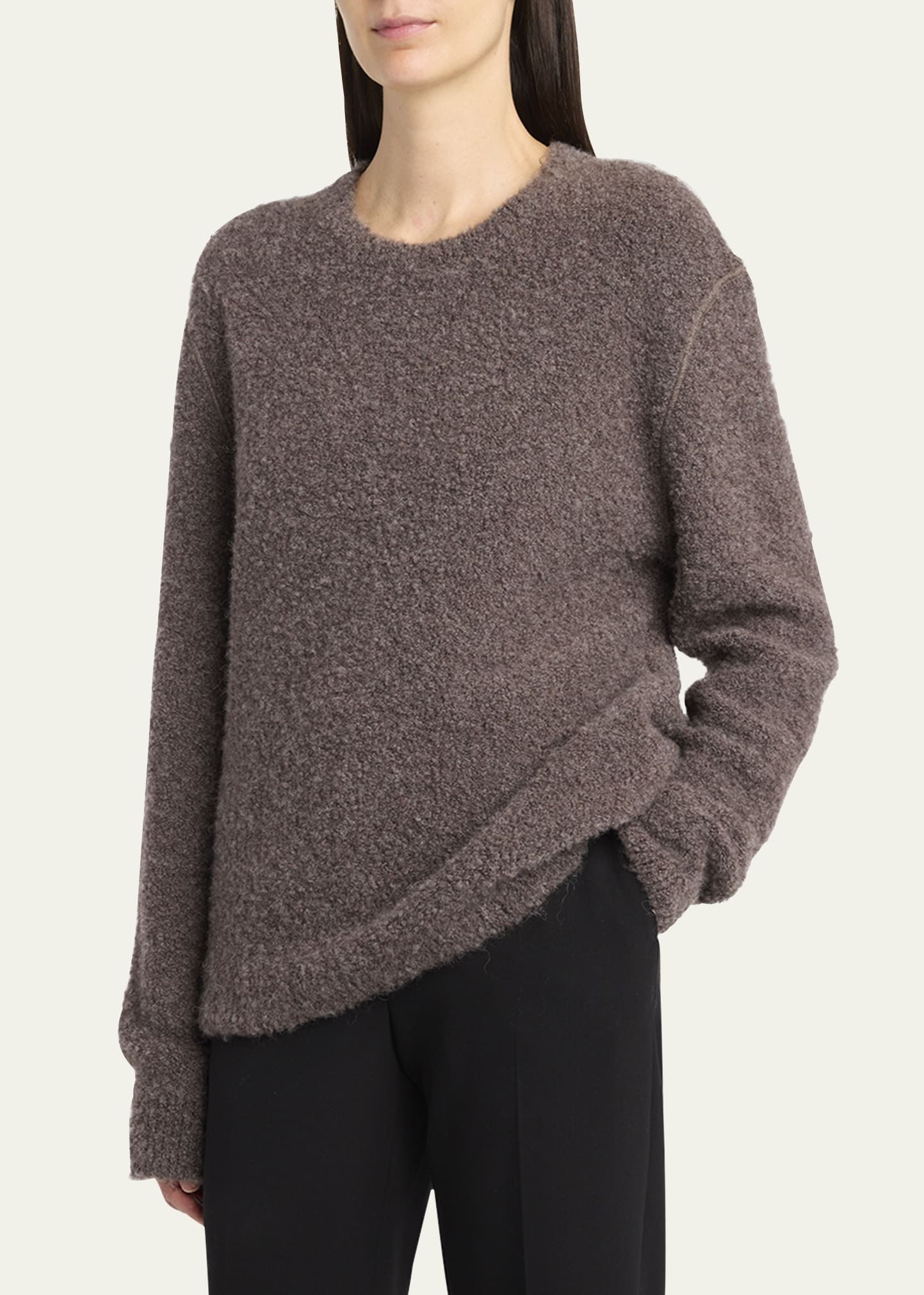 Leorina Cashmere Boucle Knit Sweater - 4