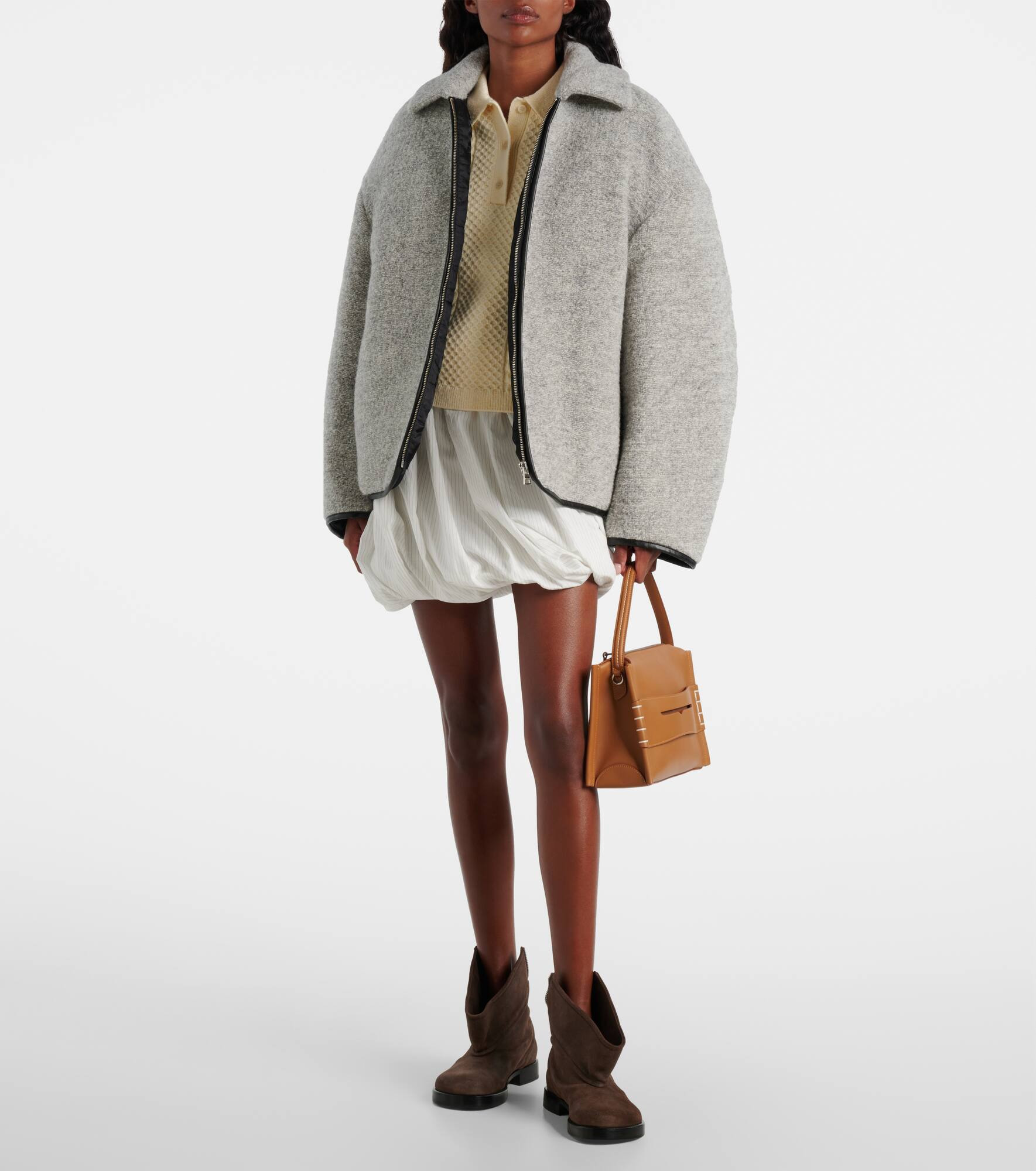 Wool and cotton-blend jacket - 2