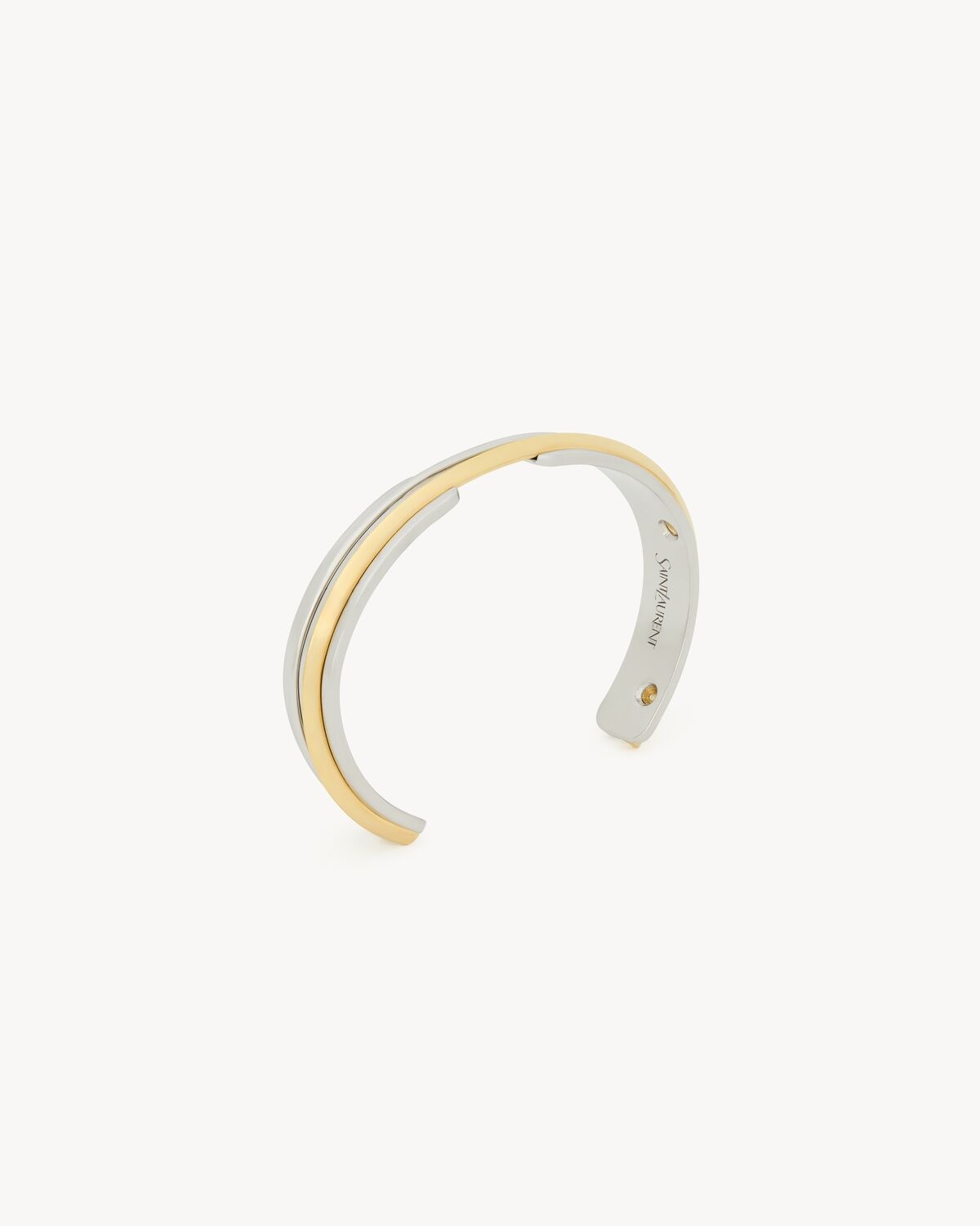 DOUBLE-BRIDGE CUFF IN METAL - 1