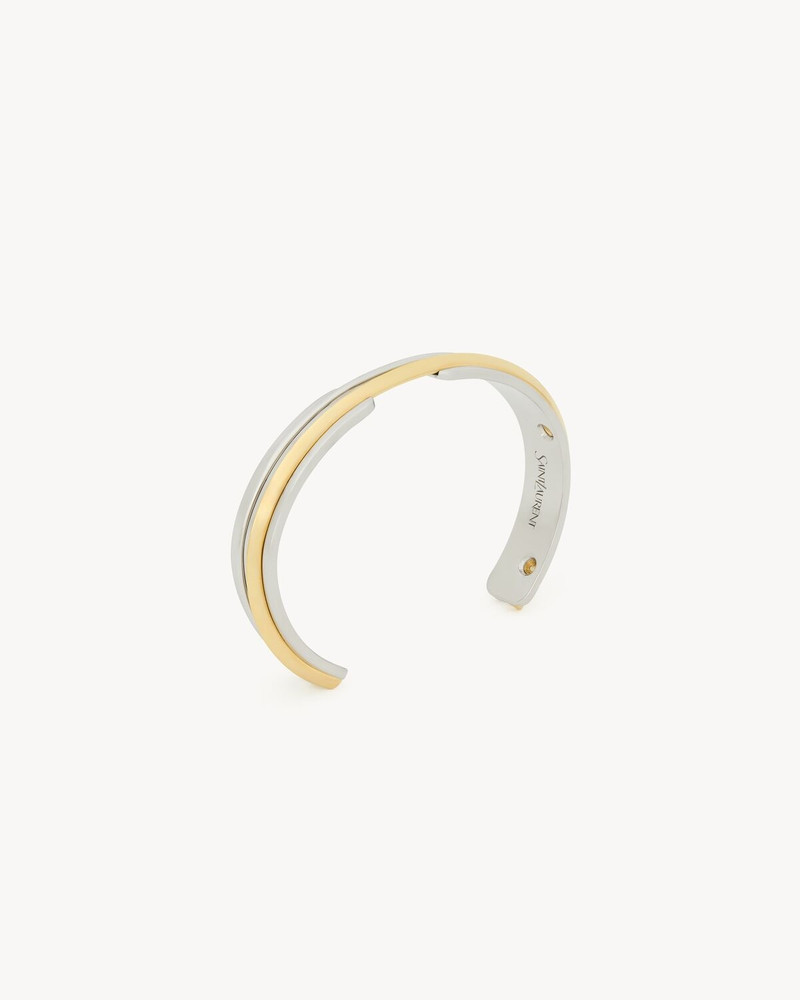 DOUBLE-BRIDGE CUFF IN METAL 1
