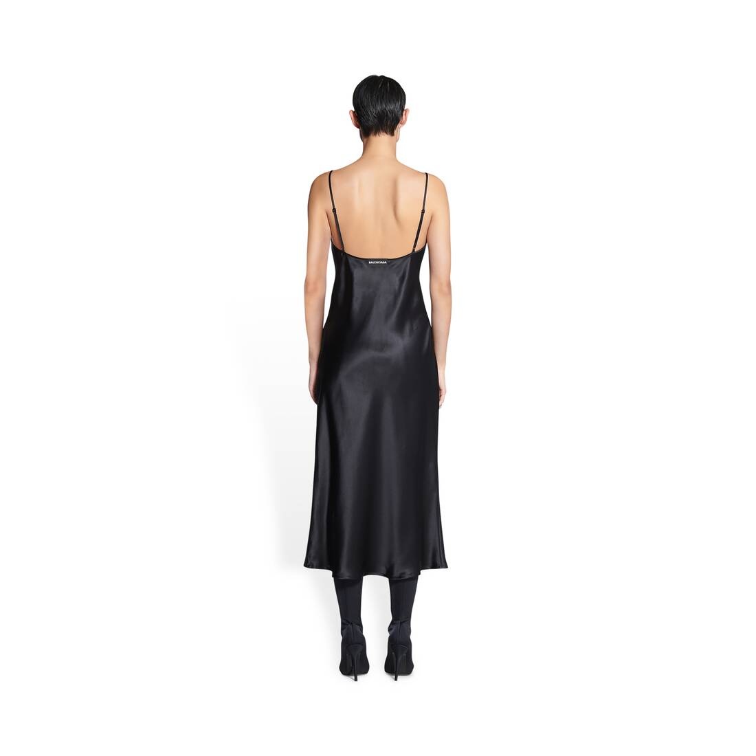 Women's Pyjama Dress in Black - 4