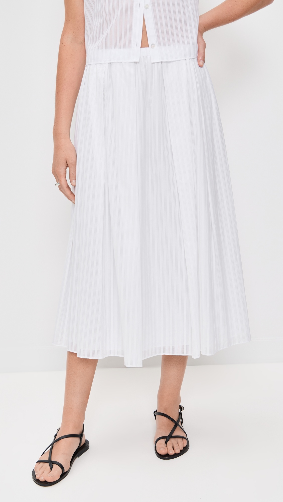 Irregular Pleat Skirt - 3