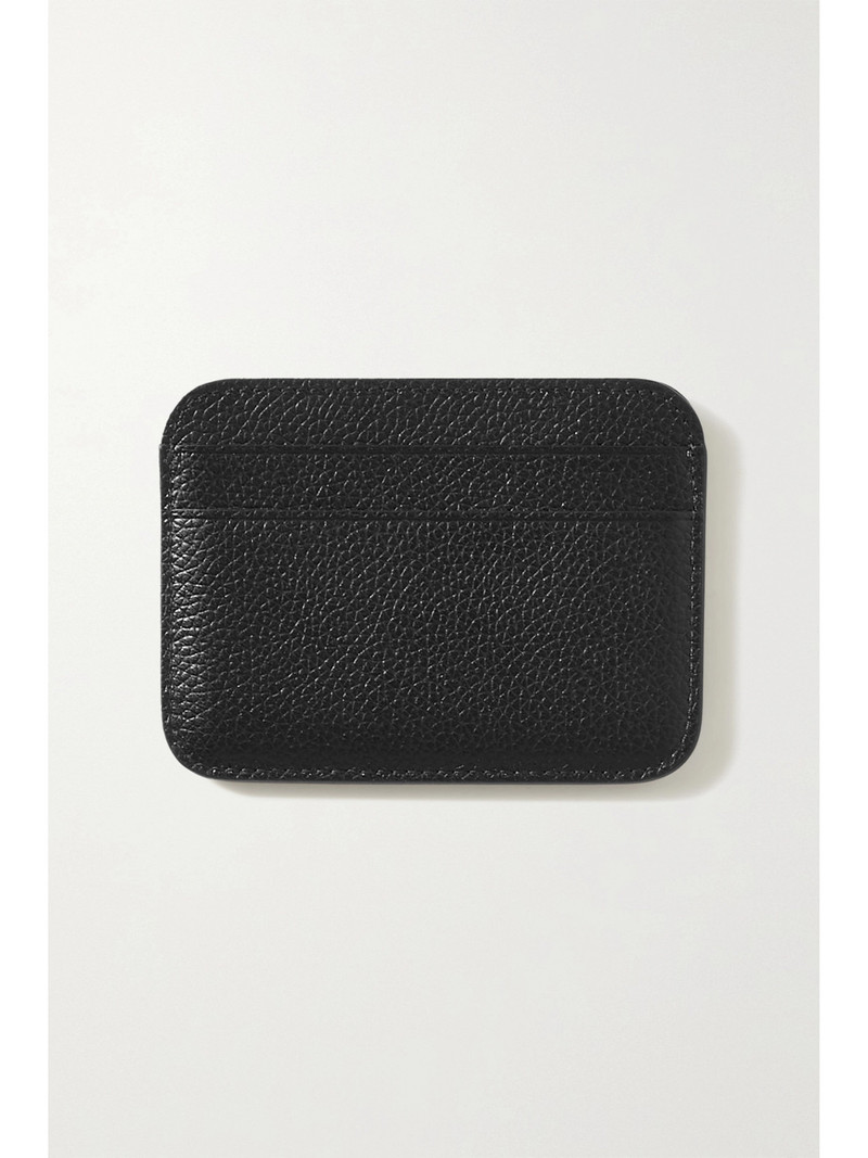 BALENCIAGA Cash Printed Textured-leather Cardholder outlook