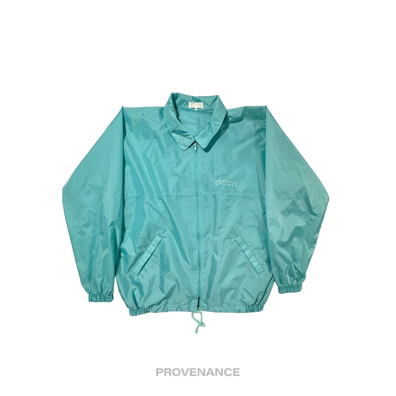 Balenciaga Sport Windbreaker Jacket - Teal - 3