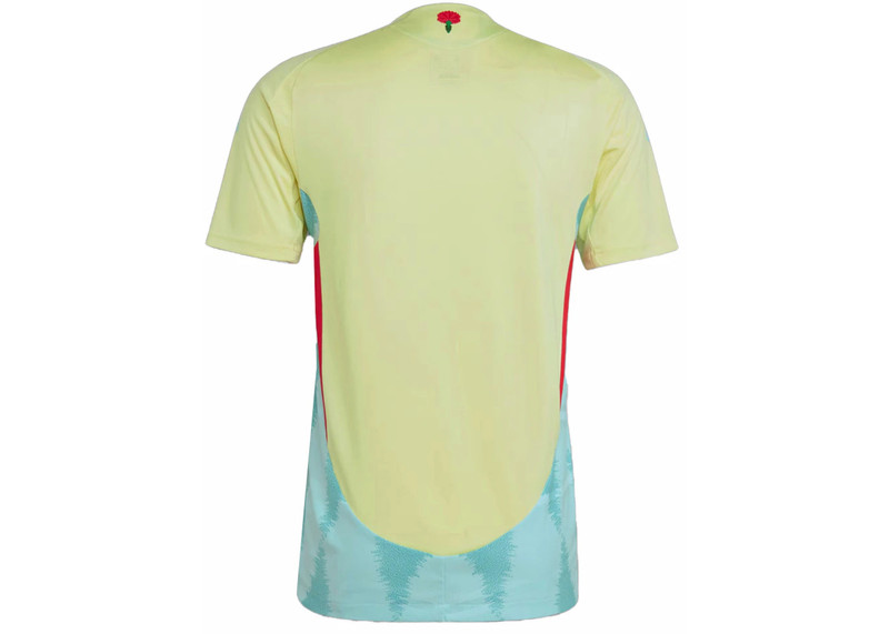 adidas adidas Spain 2024 Away Authentic Jersey Pulse Yellow/Halo Mint outlook