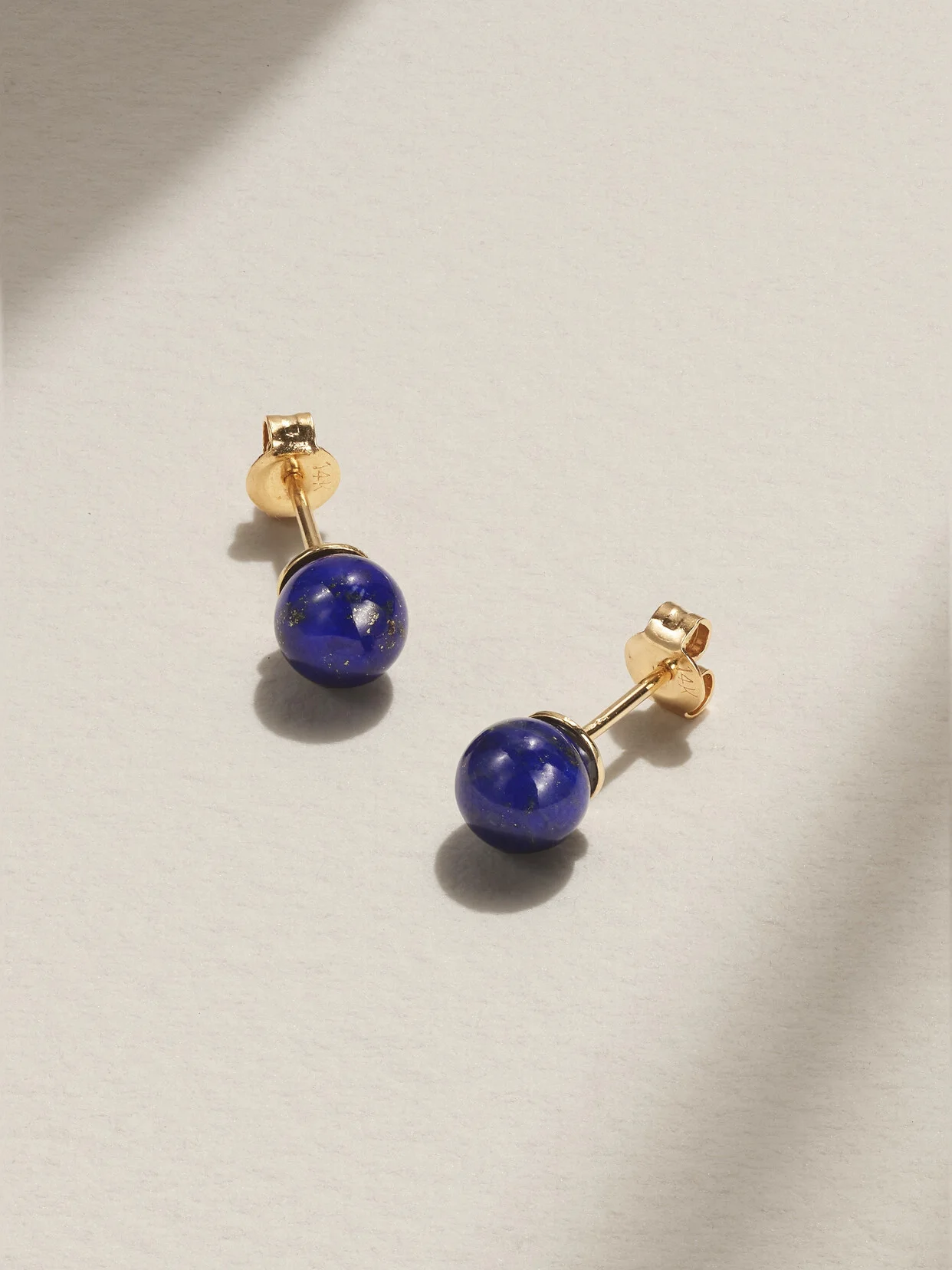 14-karat Gold Lapis Lazuli Earrings - 1