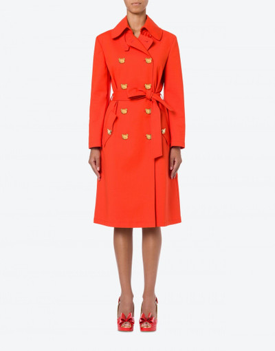 Moschino TEDDY BUTTONS DOUBLE SATIN TRENCH COAT outlook