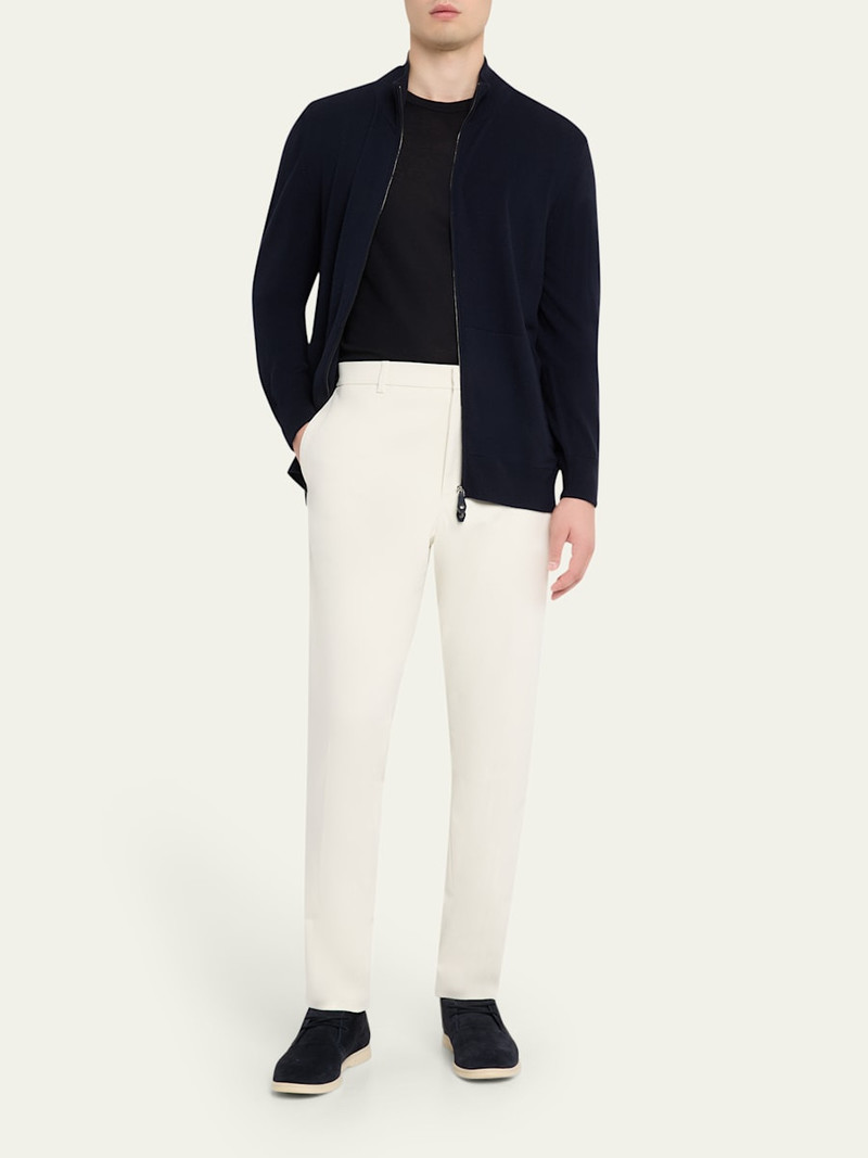 Loro Piana Men's Tyton Wool Knit Bomber Jacket outlook