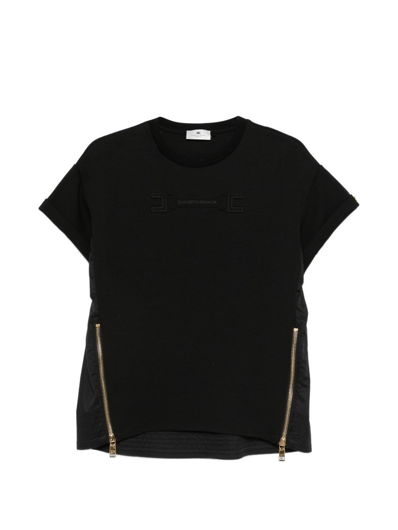 zip-detail T-shirt 1