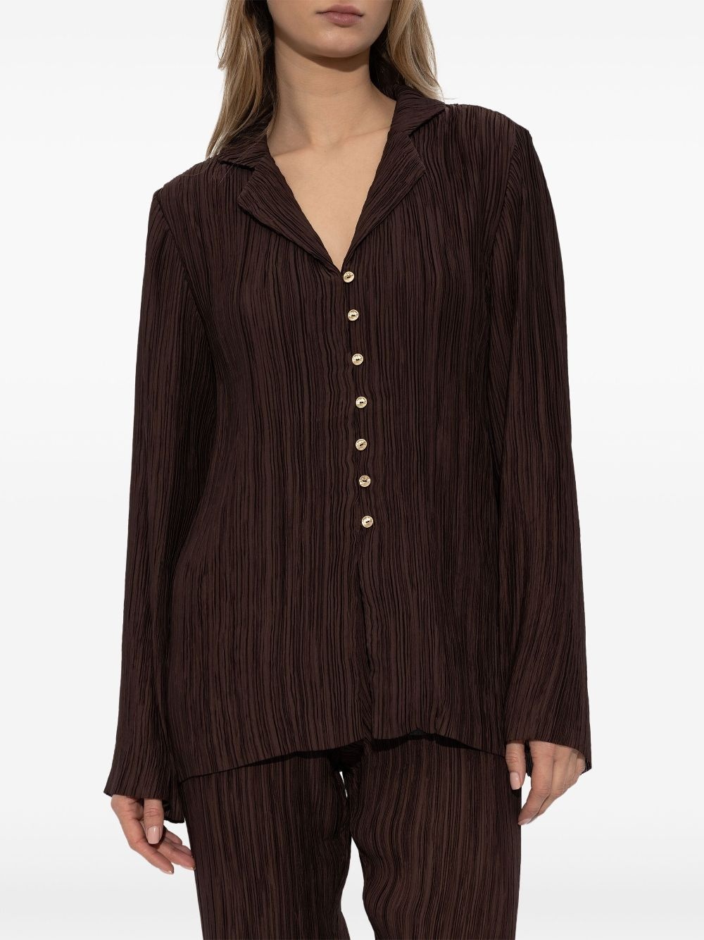 textured-finish blouse - 3
