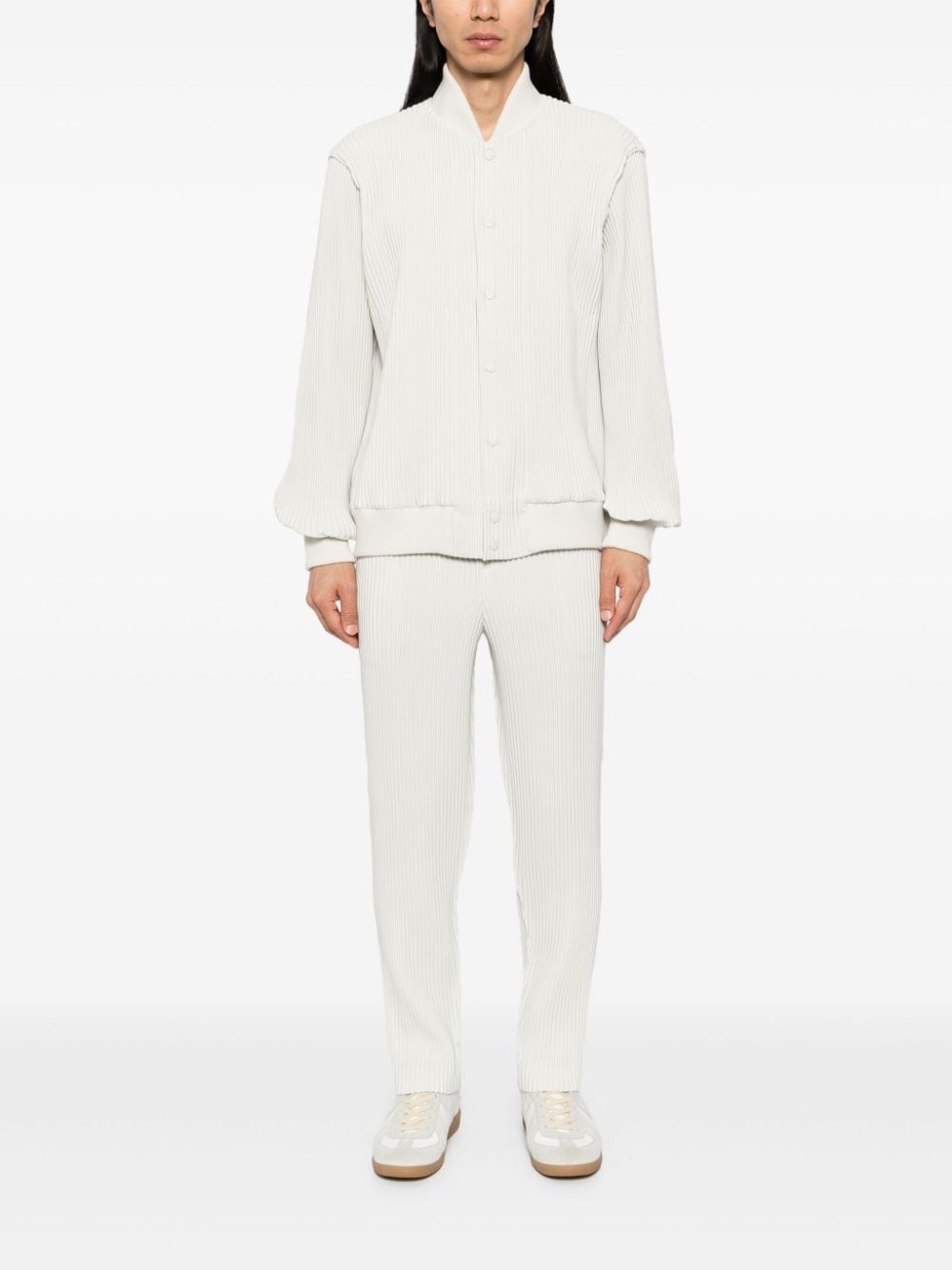 pleated bomber jacket - 2