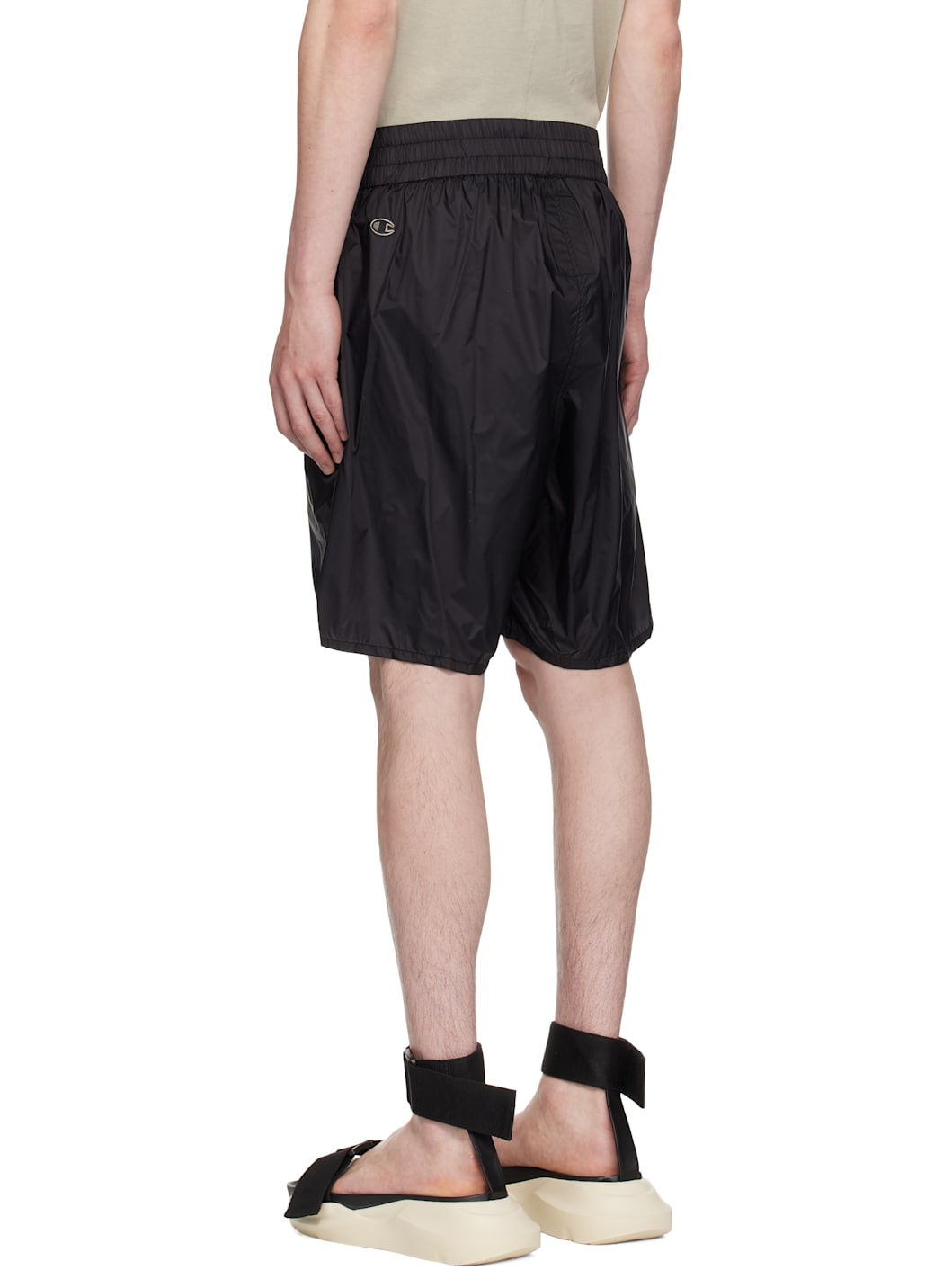 Black Champion Edition Taffeta Shorts - 4