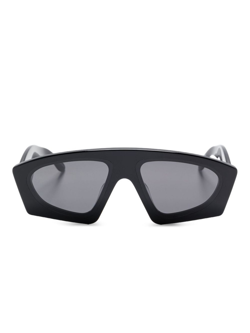 geometric-frame sunglasses 1