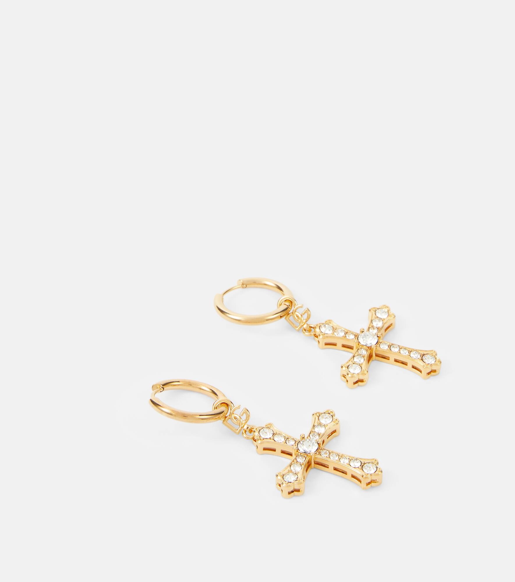Crystal-embellished drop earrings - 4