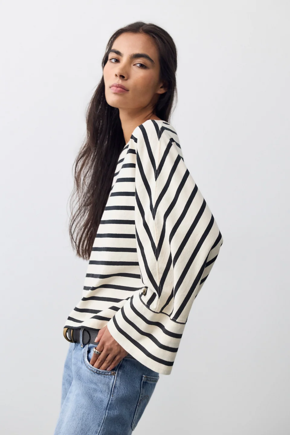 We The Free Atlas Dolman Striped Long Sleeve Top - 1