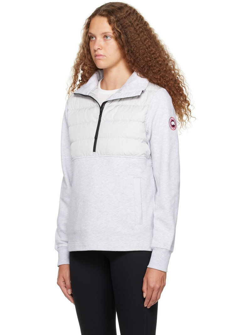 Canada Goose Silver Muskoka Down Sweatshirt outlook