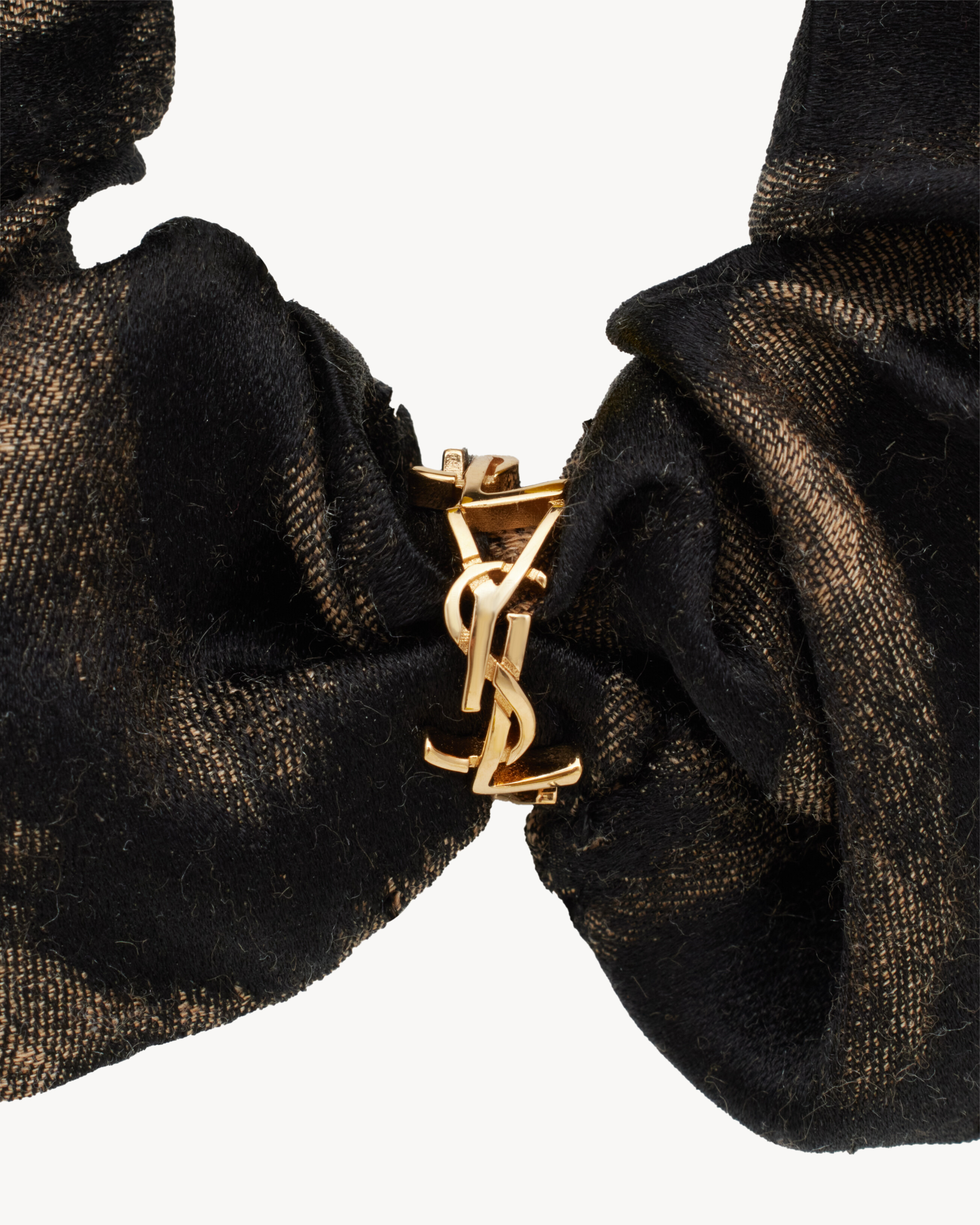 CASSANDRE SCRUNCHIE IN SILK AND CASHMERE JACQUARD - 2