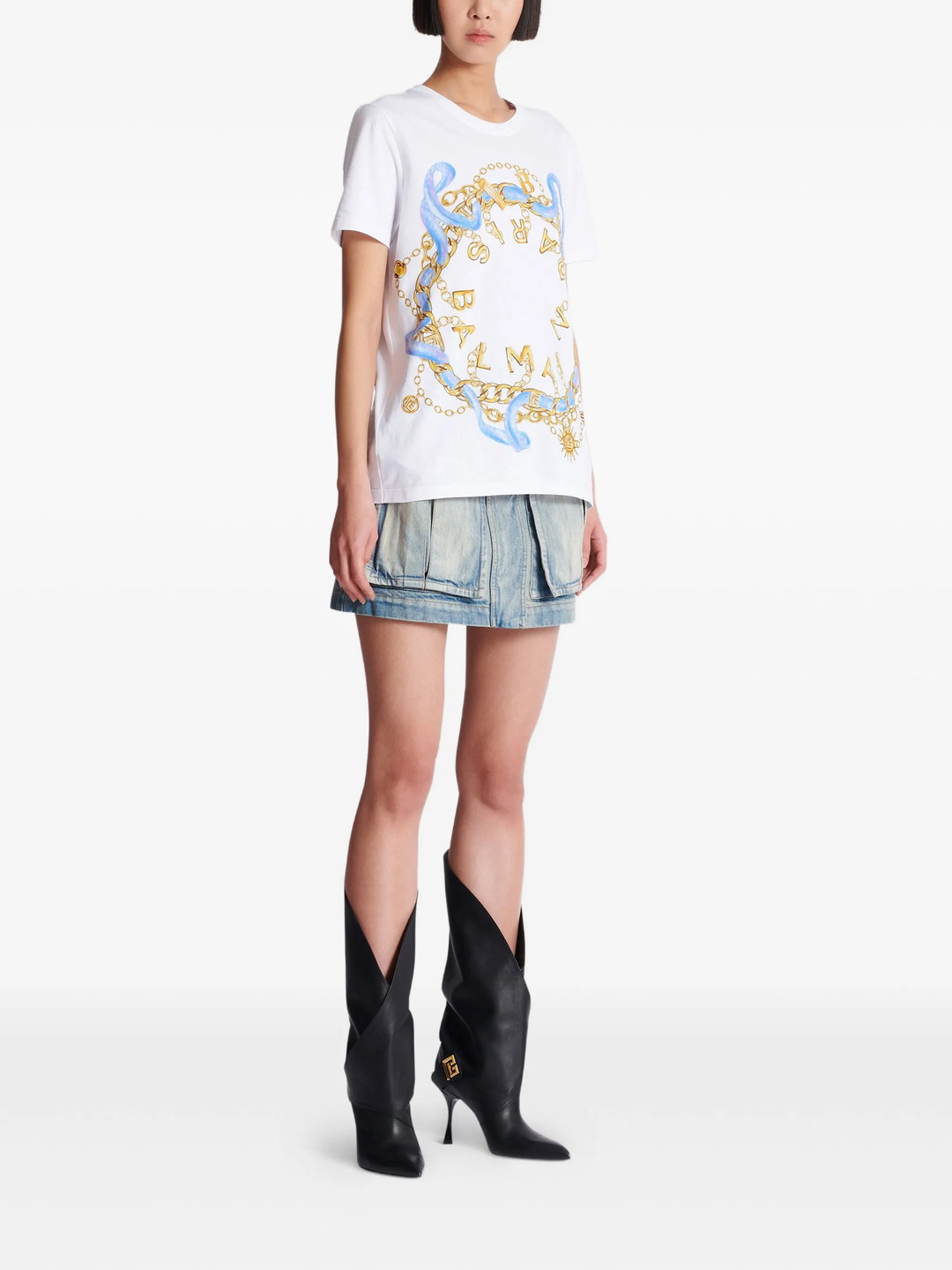 Paris Chains Print T-Shirt - 3