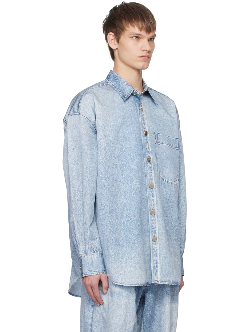 Blue Printed Shirt - 2