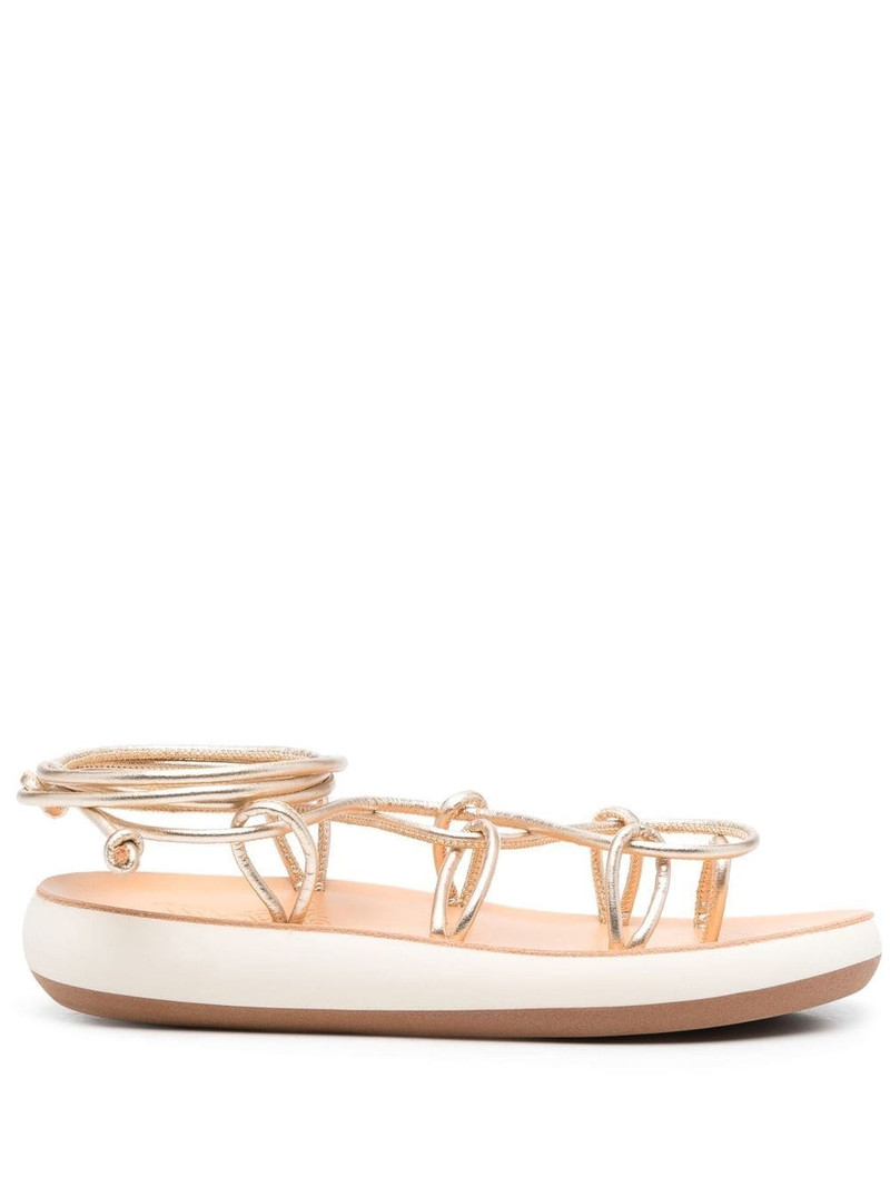 lace-up minimal sandals 1