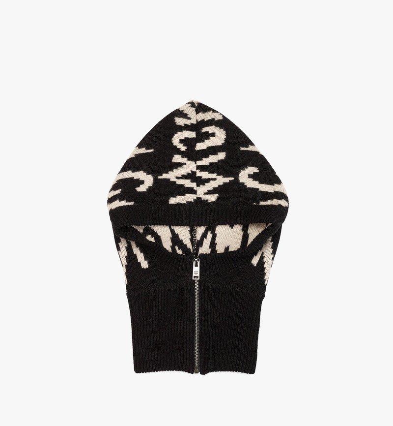 Logo Jacquard Balaclava in Recycled Cashmere 1