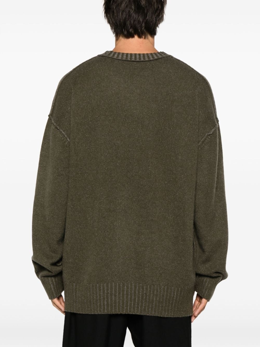drop-shoulder cashmere jumper - 4