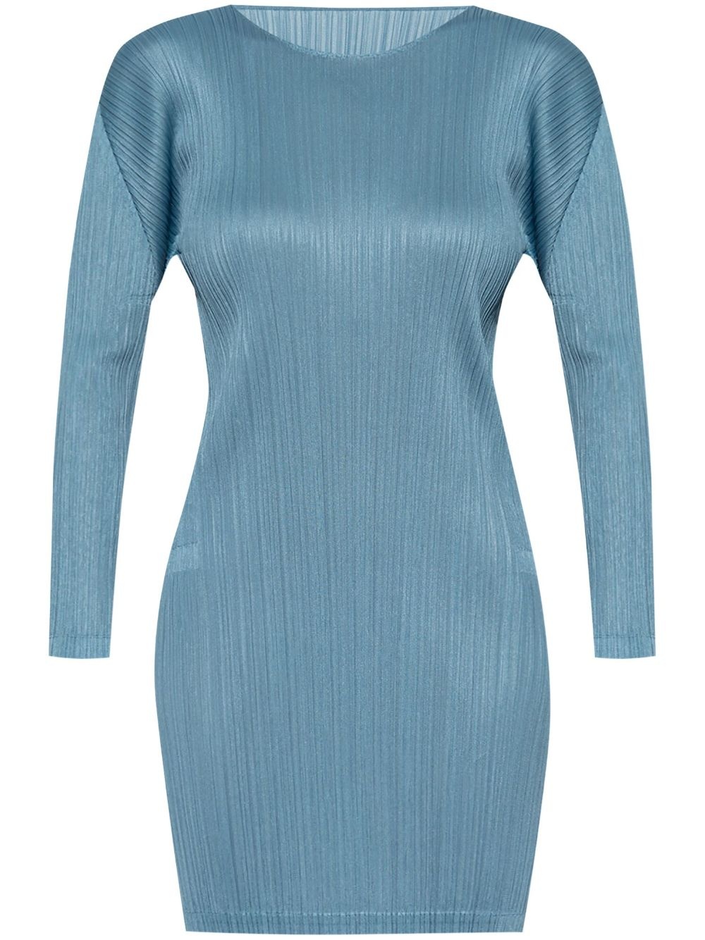 pleated mini dress - 1