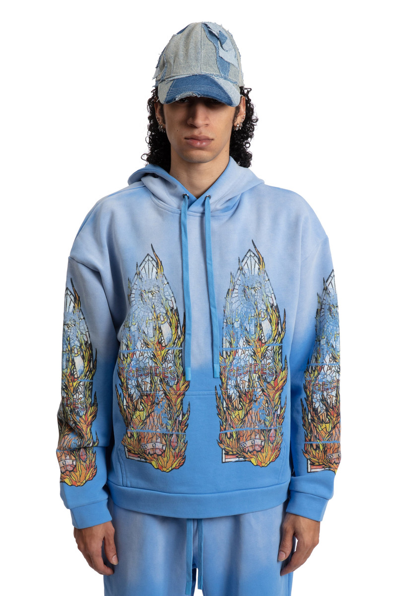FADED FLAME GLASS HOODED PULLOVER 3