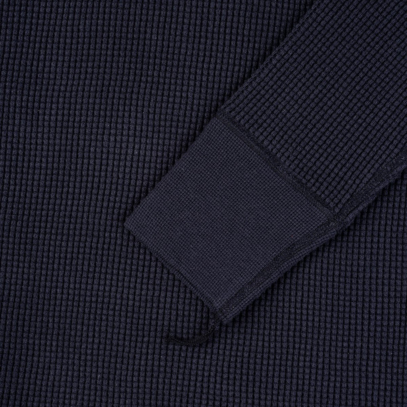 Iron Heart IHTL-1301-NAV Waffle Knit Long Sleeve Crew Neck Thermal Navy outlook