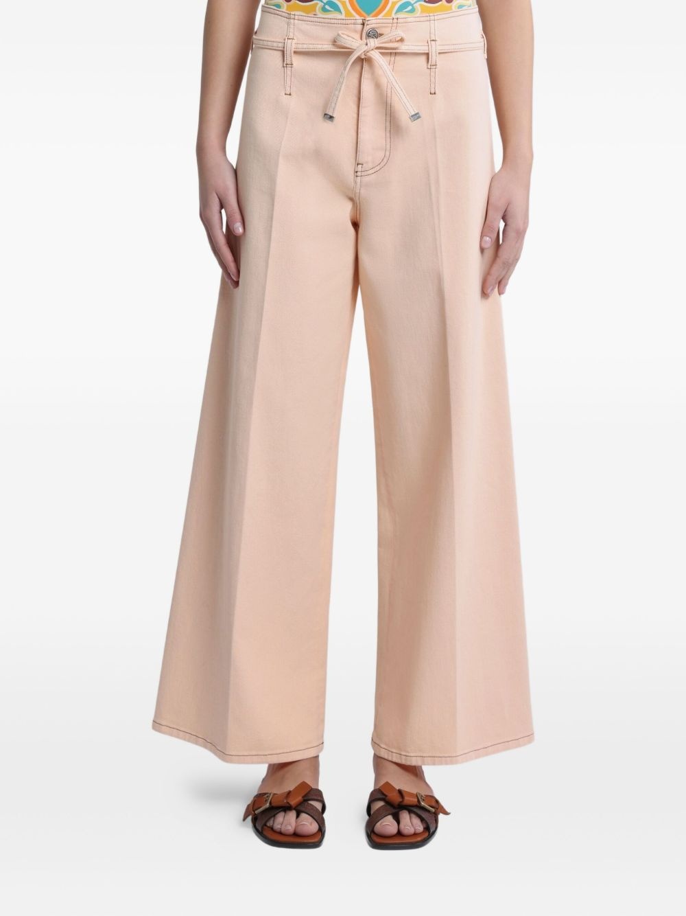 belted cropped trousers - 3