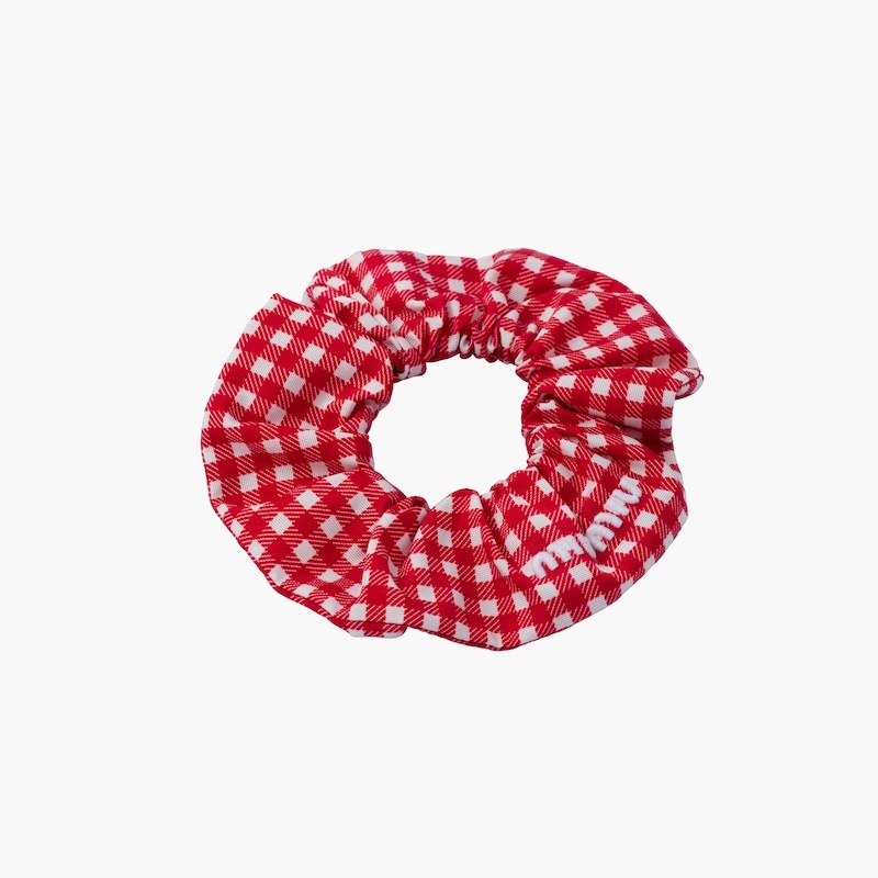 Printed faille scrunchie - 5