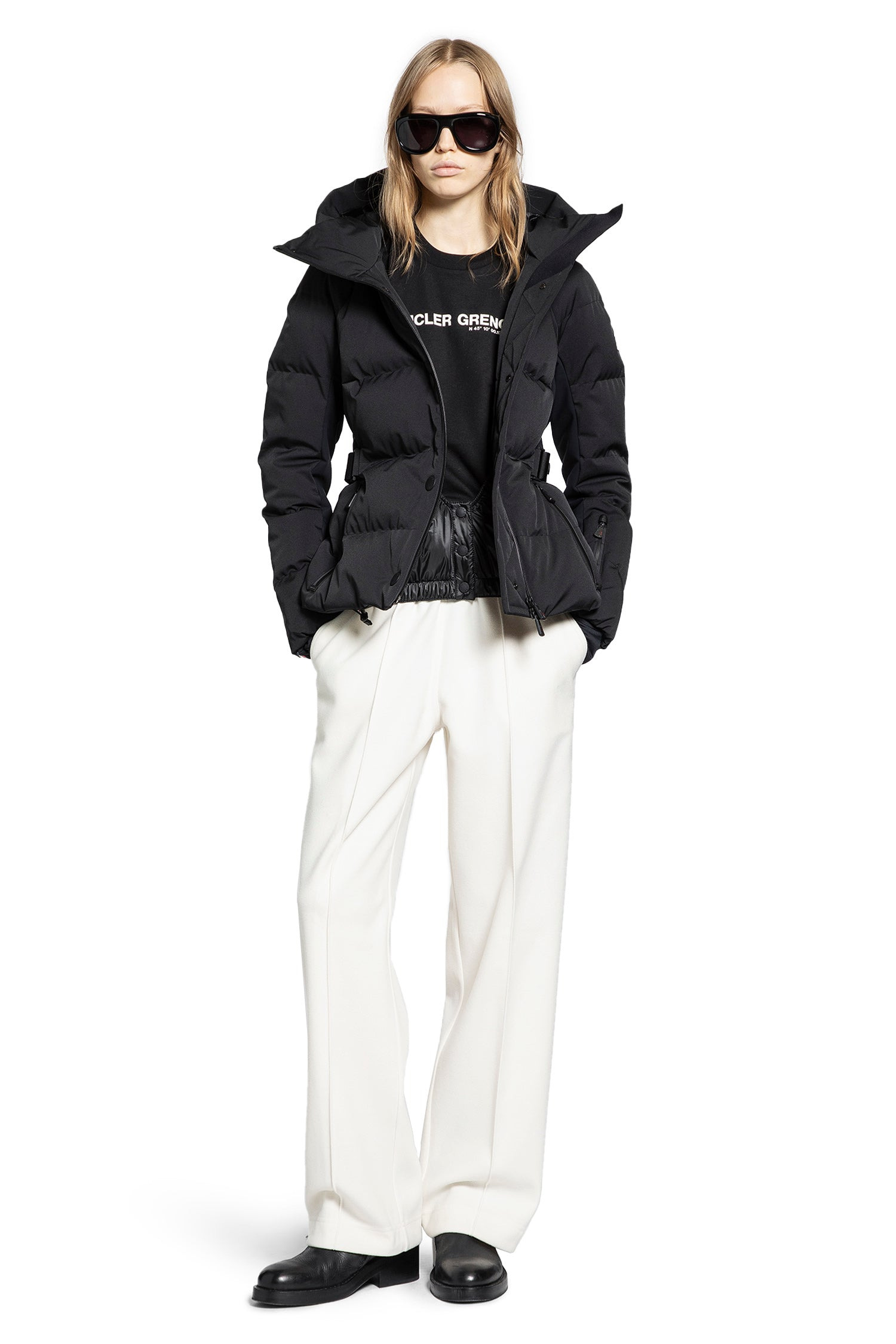 Moncler Grenoble Woman White Trousers - 4