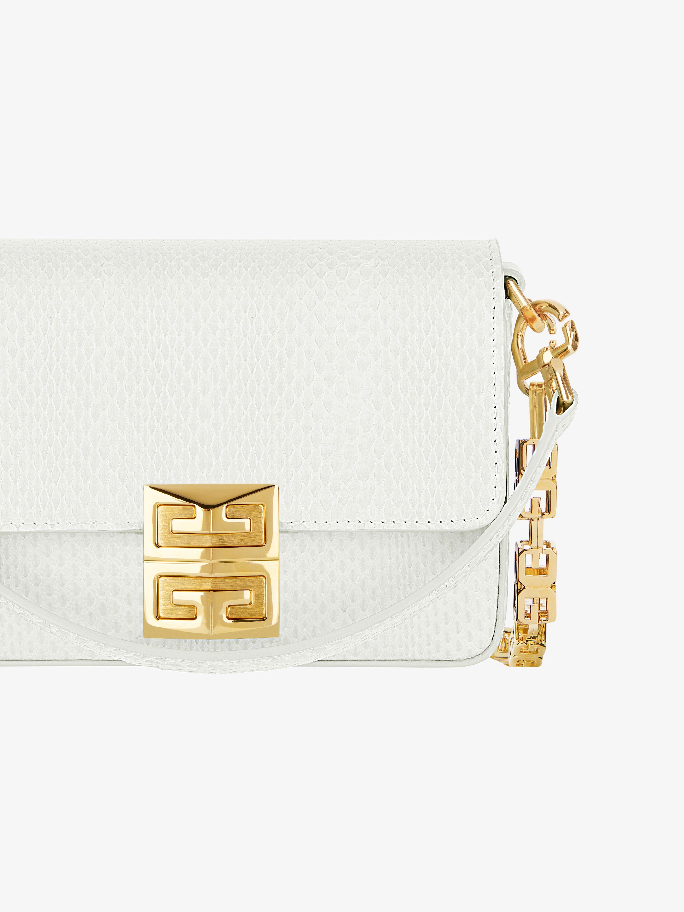 SMALL 4G BAG IN PYTHON WITH CHAIN - 6