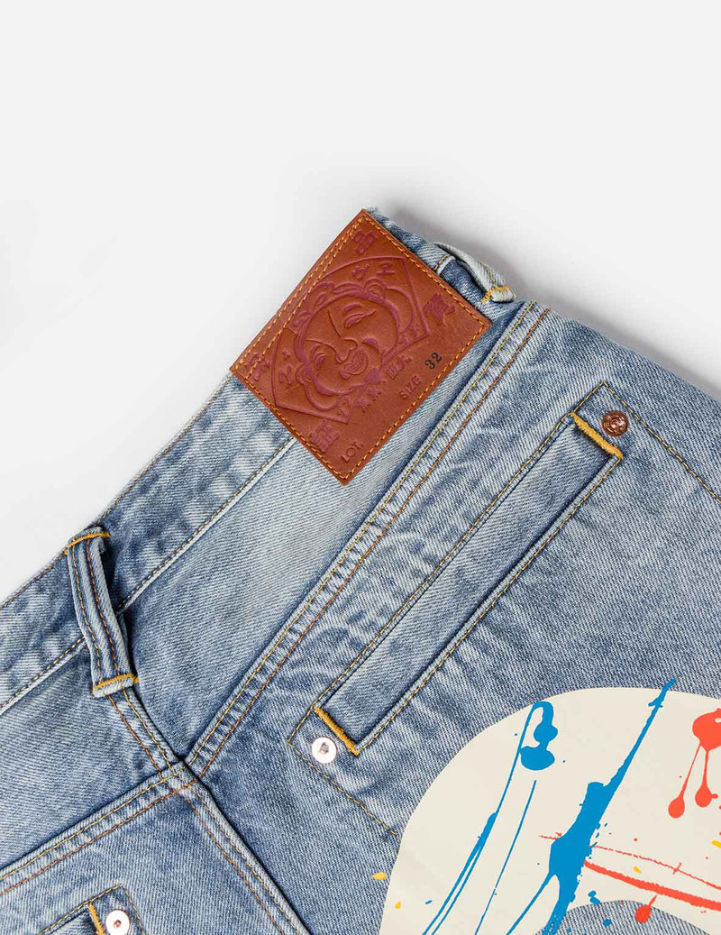 Daicock Spray Dye Denim Shorts 5