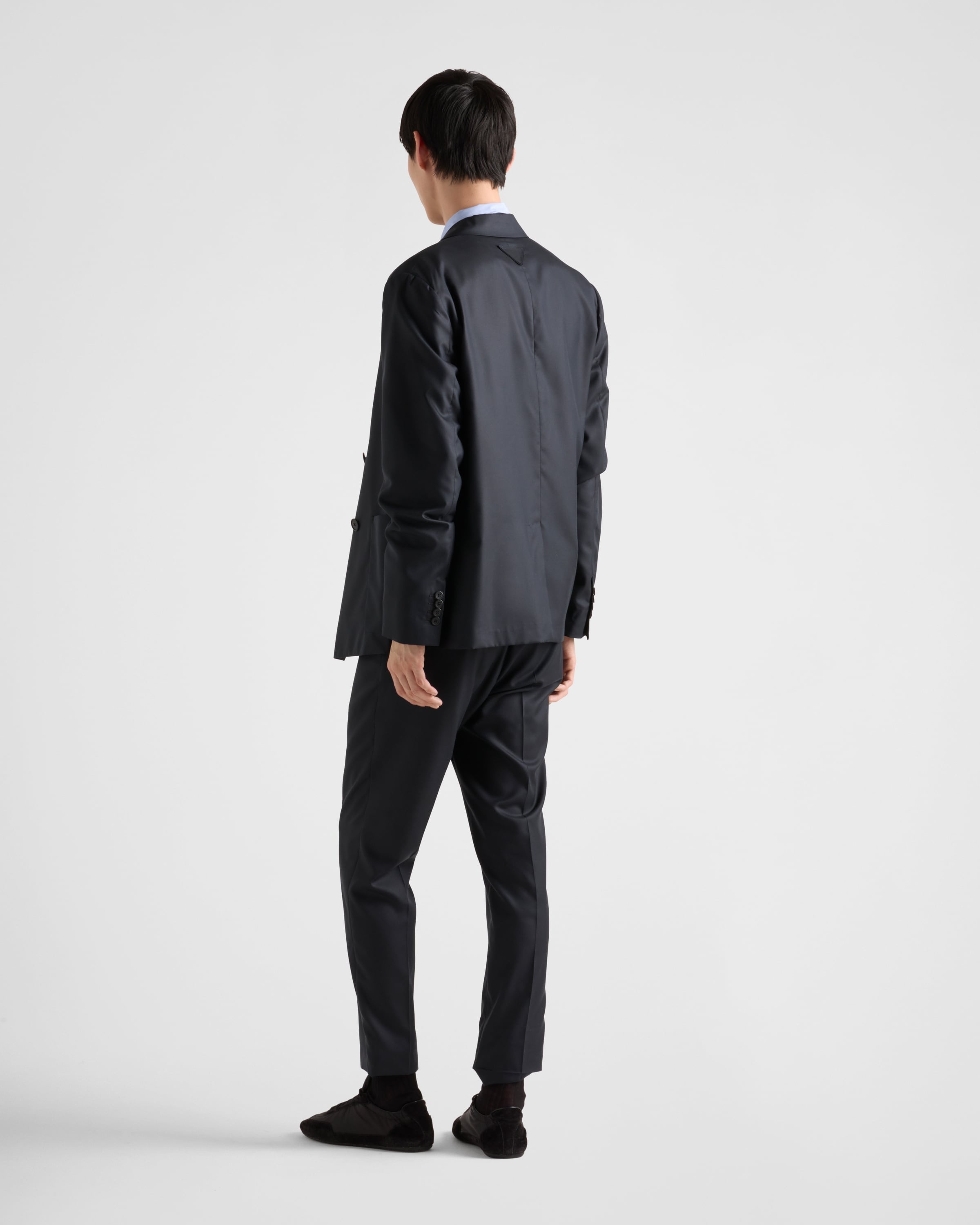 Double-breasted silk jacket - 5