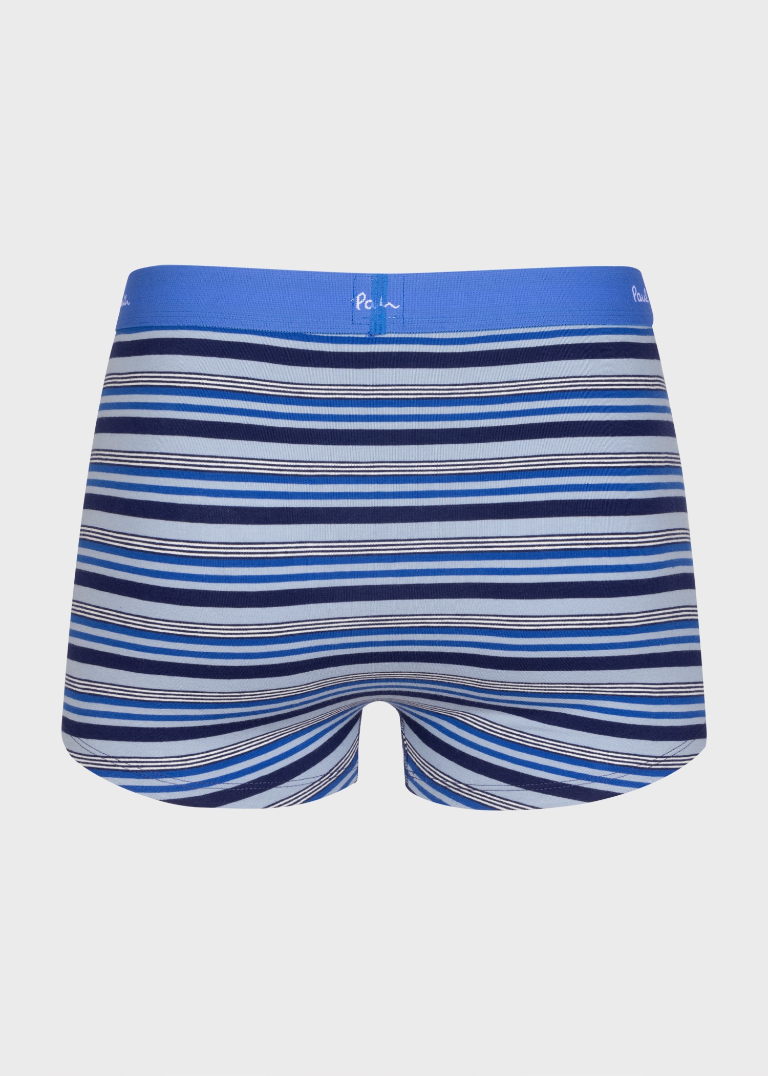 Cotton-Blend Navy Stripe Mixed Boxer Briefs Three Pack - 6