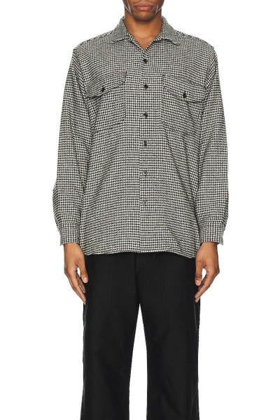 BEAMS PLUS Work Classic Fit Houndstooth Shirt outlook