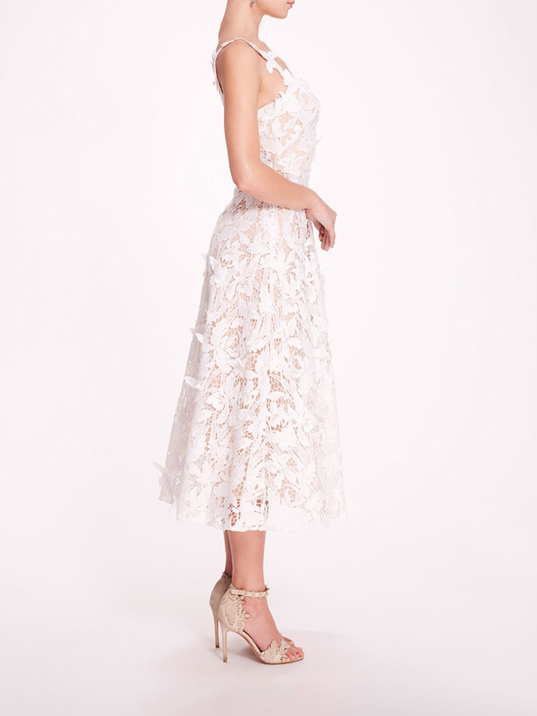 ORGANIC LACE MIDI DRESS - 2