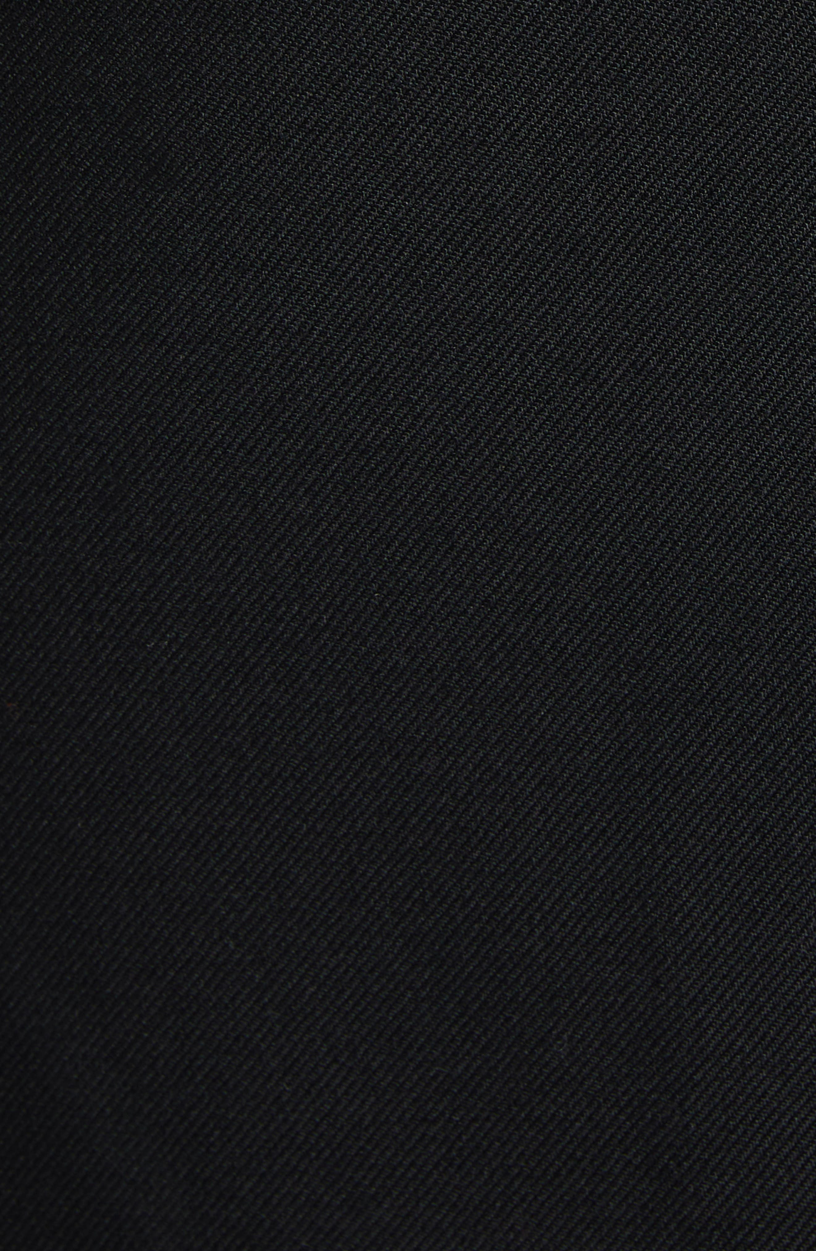 McQueen Kick Back Wool Stretch Gabardine Midi Skirt in Black at Nordstrom - 6