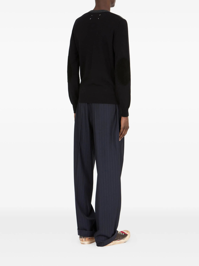 Maison Margiela Maison Margiela Contrast-panel Wool Sweater outlook