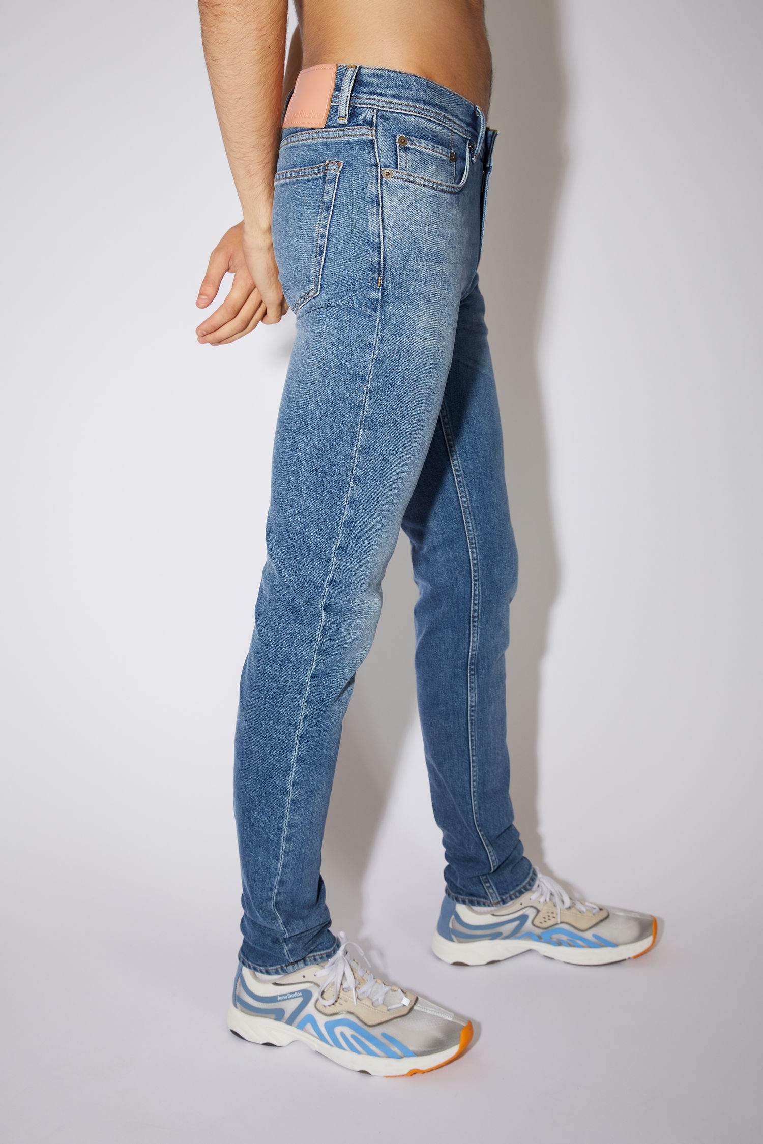 Skinny fit jeans - Mid Blue - 4