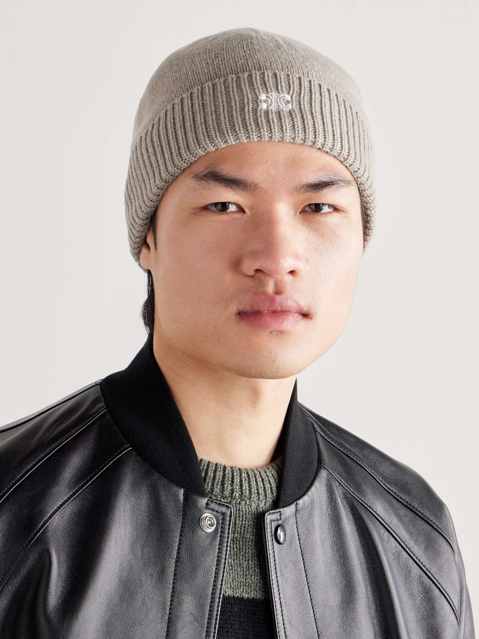 Logo-Embroidered Wool and Cashmere-Blend Beanie - 2