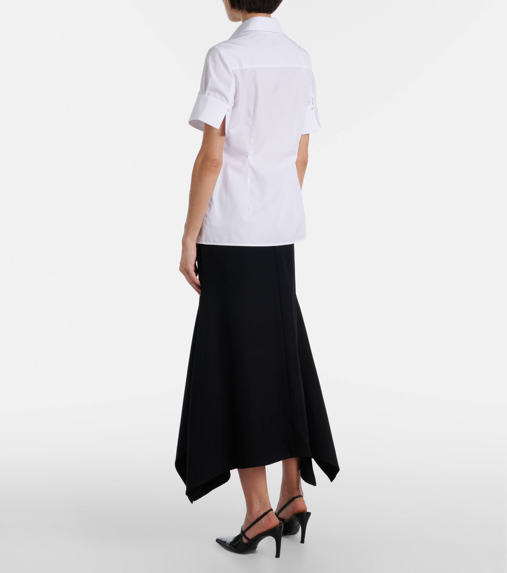 Embroidered cotton poplin shirt - 3