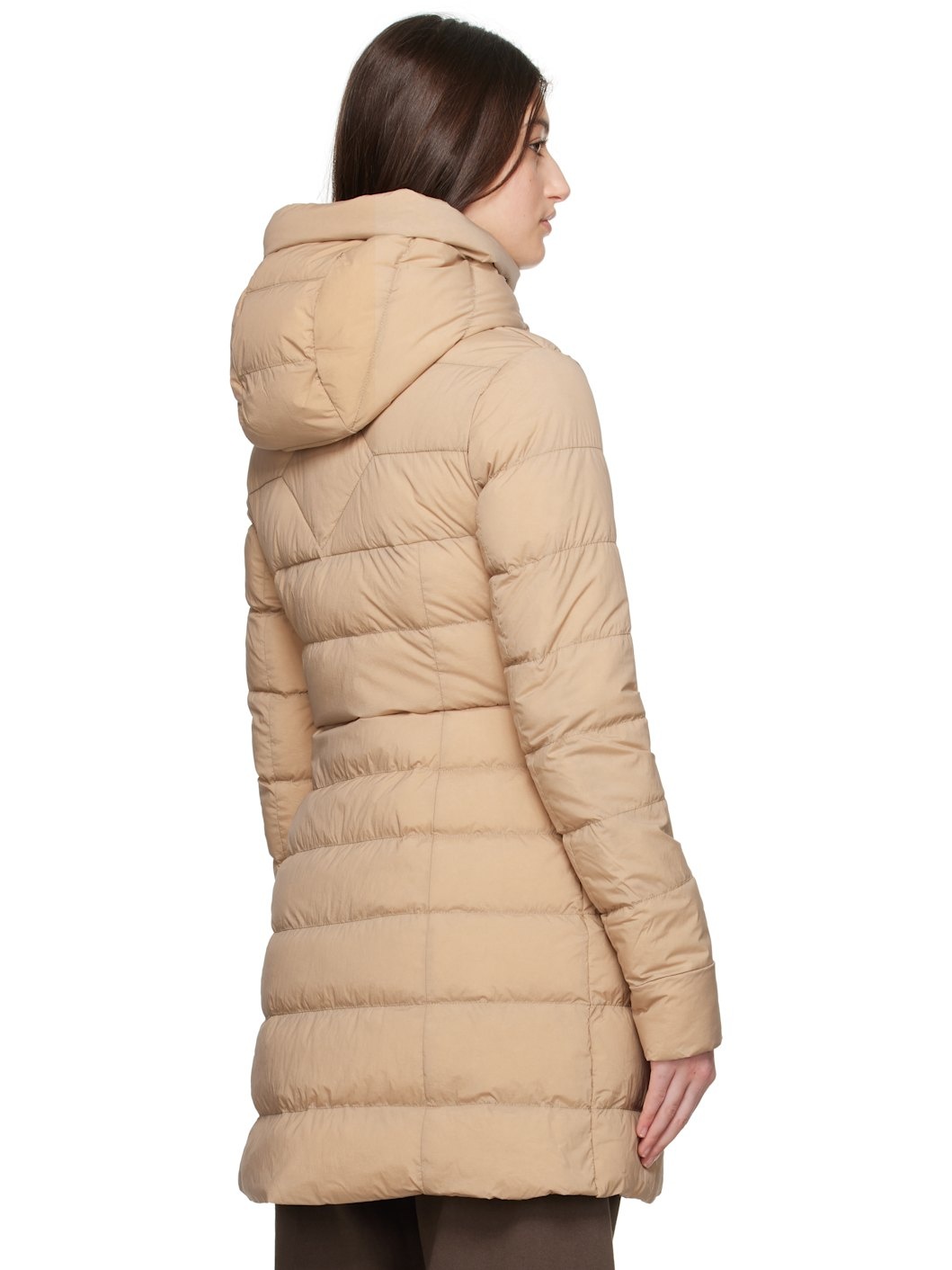 Tan 'Black Label' Clair Down Coat - 3